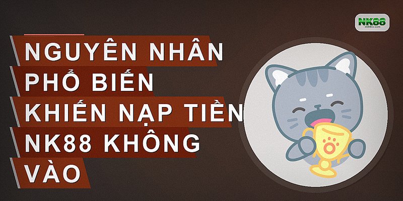 Nguyên nhân phổ biến khiến nạp tiền nk88 không vào